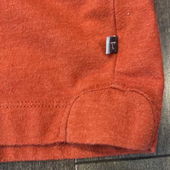 Toad & Co Men’s Rusty Red Organic Cotton Blend Short Sleeve-Size M - Picture 4 of 4